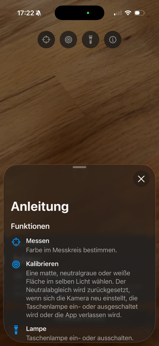 Opsino-Anleitung für Messen, Kalibrieren und Lampe
