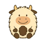 Mow, das Kuh-Maskottchen von Mowditate